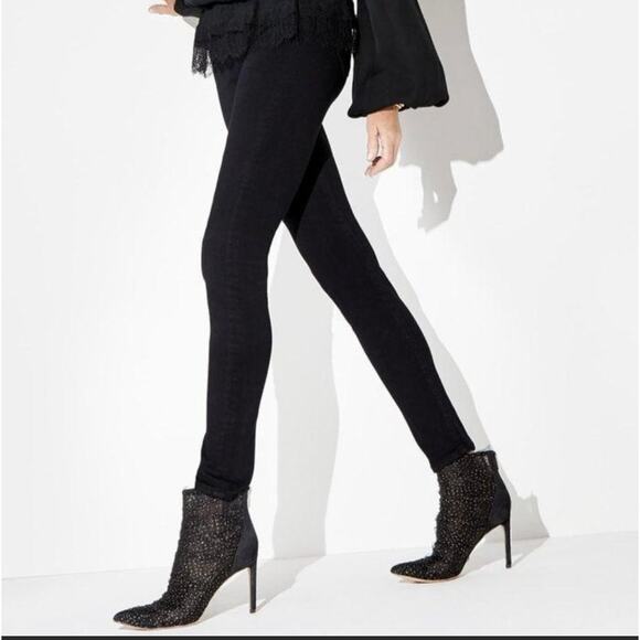 Sam Edelman Farren Black and Gold Ankle Boots - Picture 2 of 11